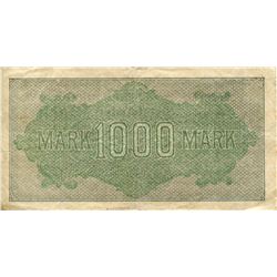 GERMANY 1922 INFLATION PAPER CURRENCY 1000 MARK