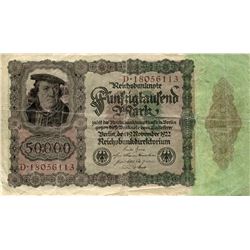 GERMANY LARGE 1922 INFLATION 50,0000 MARK