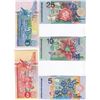 Image 1 : SURINAME 5 NOTES VALUE OF 55 GULDENS