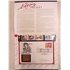 Image 2 : UNITED STATES COLORED PHOTO OF ELVIS PRESLEY, 22 K GOLD REPLICA OF STAMP & MINT ELVIS STAMPS