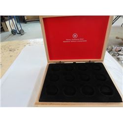 ROYAL CANADIAN MINT COLLECTOR MAPLE WOOD BOX