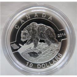 CANADA 2014 PROOF 410 GRIZZLY BEAR COIN