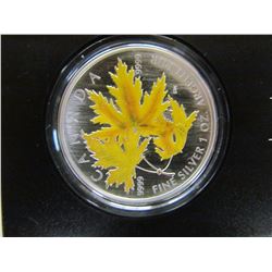 CANADA 2006 PROOF $5 COLORED MAPLE LEAF COIN