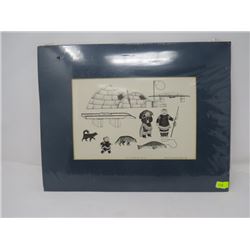 PRINT OF NORTHERN CANADA, BY GERMAINE ARNAKTAUYOK, 1980