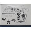 Image 2 : PRINT OF NORTHERN CANADA, BY GERMAINE ARNAKTAUYOK, 1980