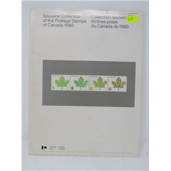 1980 CANADA COLLECTION OF STAMPS SOUVENIR BOOK