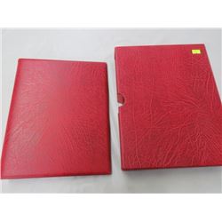 CANADA MINT ISSUED PADDED 3 RING BINDER WIH SLIP CASE