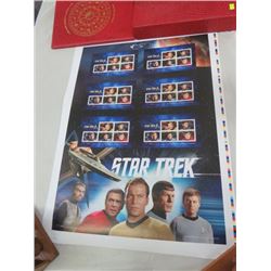 CANADA POST UNCUT PRESS SHEETS STAR TREK TV SERIES 50TH ANNIV