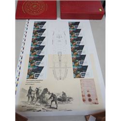 CANADA POST UNCUT STAMP SHEET FRANKLIN EXPEDITION 2015