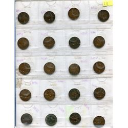 CANADA LARGE PENNIES VICTORIA, EDWARD VII, GEORGE V