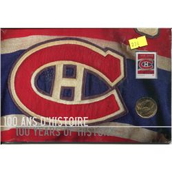 MONTREAL CANADIENS COIN & STAMP 100 YR HISTORY NEVER OPENED