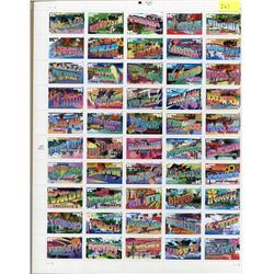 US FULL STAMP SHEET FROM ALL STATES, 34 CENT STAMPS ISSUED 2004