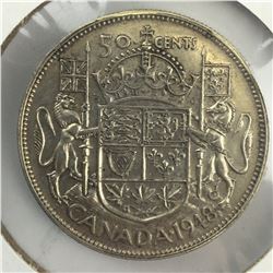 KEYDATE 1948 CNDN 50 Cent Piece