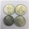 Image 2 : lot of 4 1966 CNDN Silver 50 Cent pieces