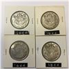 Image 1 : lot of 4 1944 CNDN Silver 50 Cent pieces
