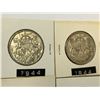 Image 2 : lot of 4 1944 CNDN Silver 50 Cent pieces