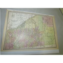 REPRODUCTION MAPS OF ALBERTA, ASSINIBOIA, SASKATCHEWAN APPROX 1891 & 1920