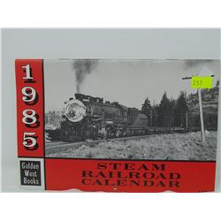 STEAM RAILROAD CALENDAR 1985