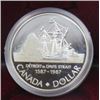 Image 1 : 1987 CNDN SILVER DOLLAR DAVIS STRAIT COIN