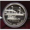 Image 1 : 1991 CNDN SILVER DOLLAR FRONTENAC COIN