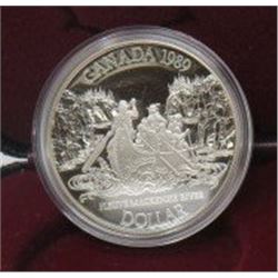 1989 CNDN SILVER DOLLAR MACKENZIE COIN