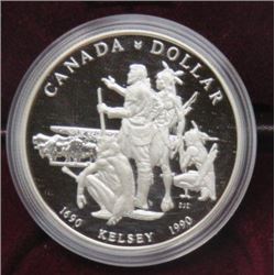 1990 CNDN SILVER DOLLAR KELSEY COIN