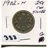 Image 1 : 1902 CNDN SILVER 25 CENT PC