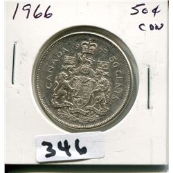 1966 CNDN SILVER 50 CENT PC