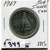 Image 1 : 1967 CNDN SILVER 50 CENT PC