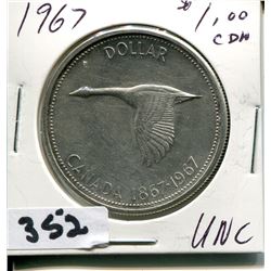 1967 CND SILVER DOLLAR