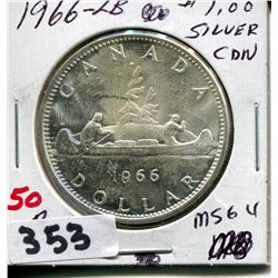 1966 CND SILVER DOLLAR