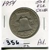 Image 1 : 1954 USA SILVER 50 CENT PC