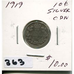 1919 CNDN SILVER DIME