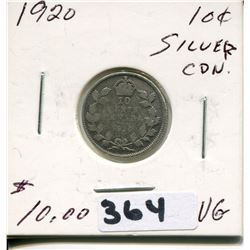 1920 CNDN SILVER DIME