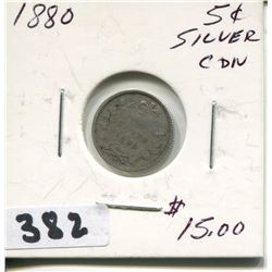 1880 CNDN SILVER NICKEL