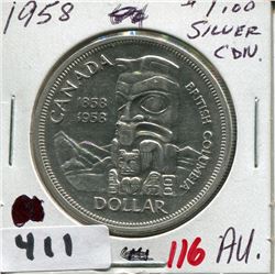 1958 CNDN SILVER DOLLAR