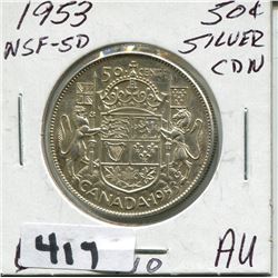 1953 CNDN SILVER 50 CENT PC