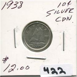 1938 CNDN SILVER DIME