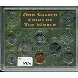 ODD SHAPED COINS OF THE WORLD SET