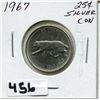 Image 1 : 1967 CNDN SILVER QUARTER QUEEN ROTATED 15°