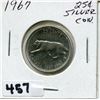 Image 1 : 1967 CNDN SILVER QUARTER QUEEN ROTATED 15°