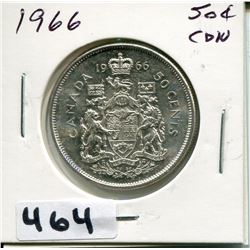 1966 CNDN SILVER 50 CENT PC