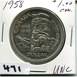 1958 CNDN SILVER DOLLAR