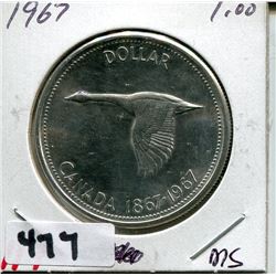 1967 CNDN SILVER DOLLAR