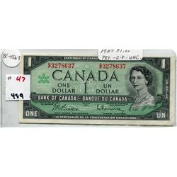 1967 CNDN ONE DOLLAR NOTE