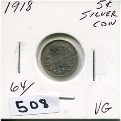 1918 CNDN SILVER SMALL NICKEL