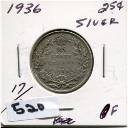 1936 CNDN SILVER QUARTER