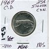Image 1 : 1967 CNDN SILVER QUARTER QUEEN TILTED 15°