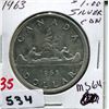 Image 1 : 1963 CNDN SILVER DOLLAR