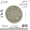 Image 1 : 1914 CNDN SILVER 50 CENT PC